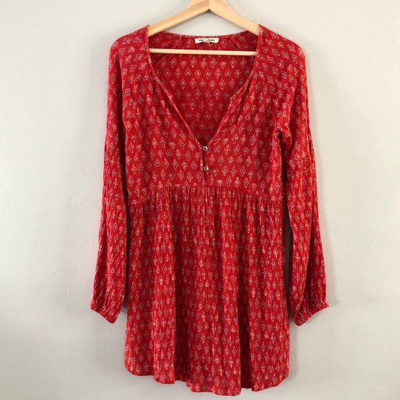 Billabong Red Mini Dress - Picture 1 of 9